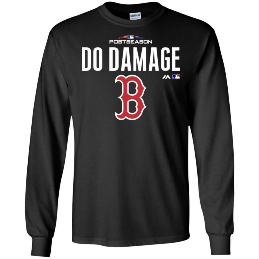 AGR Boston red sox do damage shirt G240 Gildan LS Ultra Cotton T-Shirt