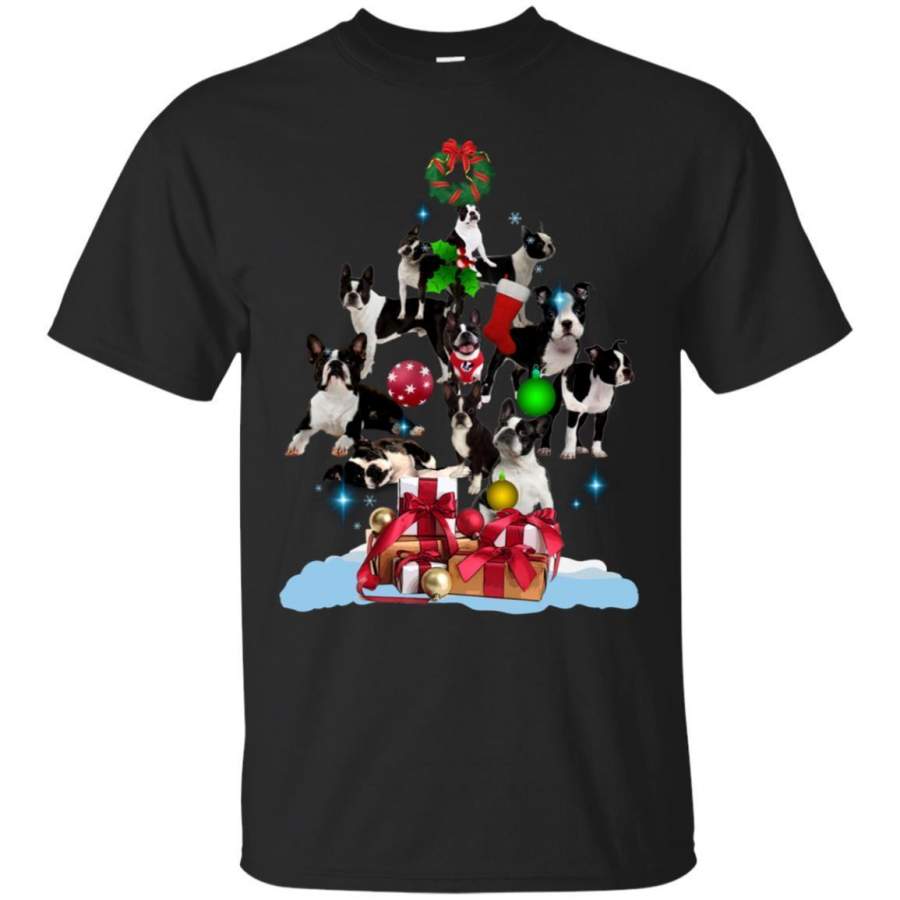 AGR Boston Terrier Christmas Tree Shirt