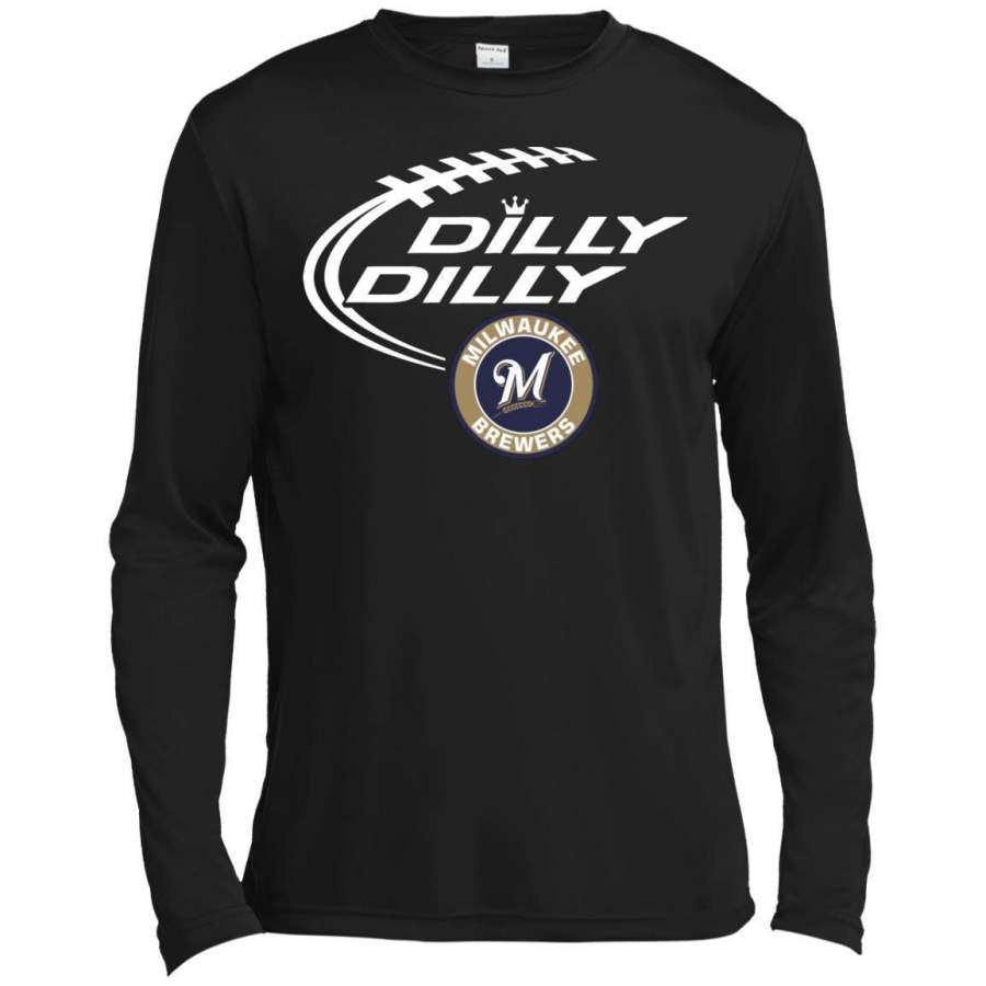 AGR Dilly Dilly Baseball Milwaukee Brewers Sport Premium Long Sleeve T-shirt