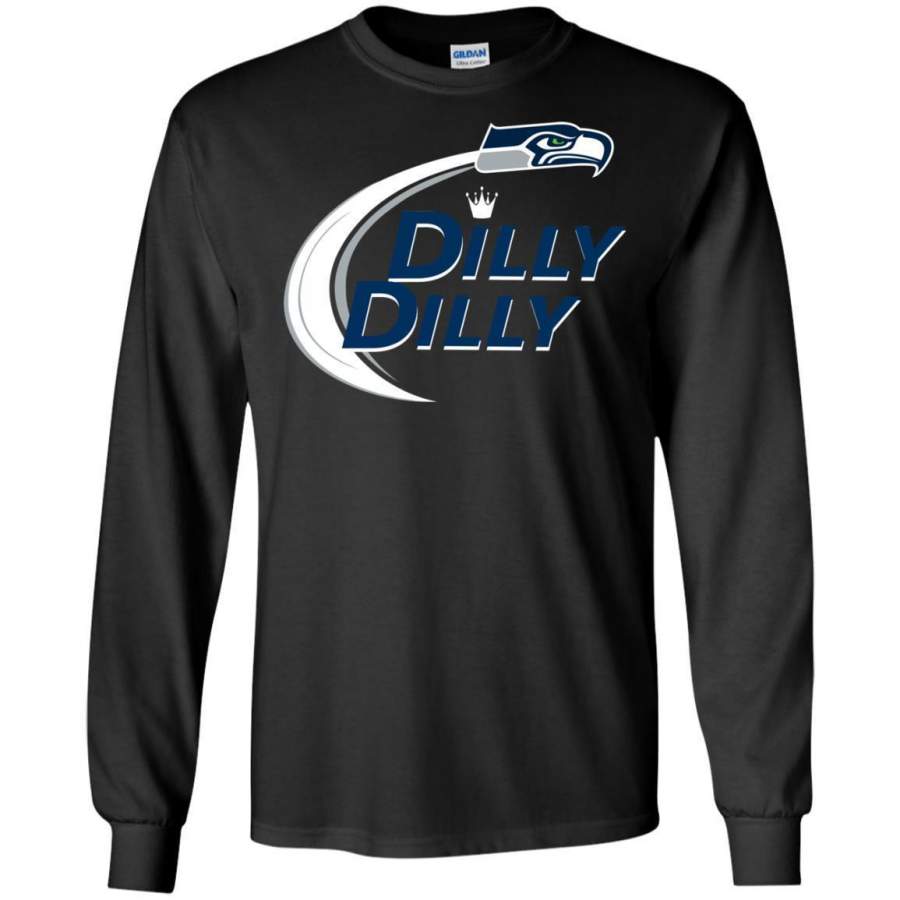 AGR Dilly Dilly Seattle Seahawks Sport Long Sleeve T-shirt