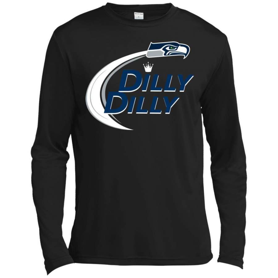 AGR Dilly Dilly Seattle Seahawks Sport Premium Long Sleeve T-shirt