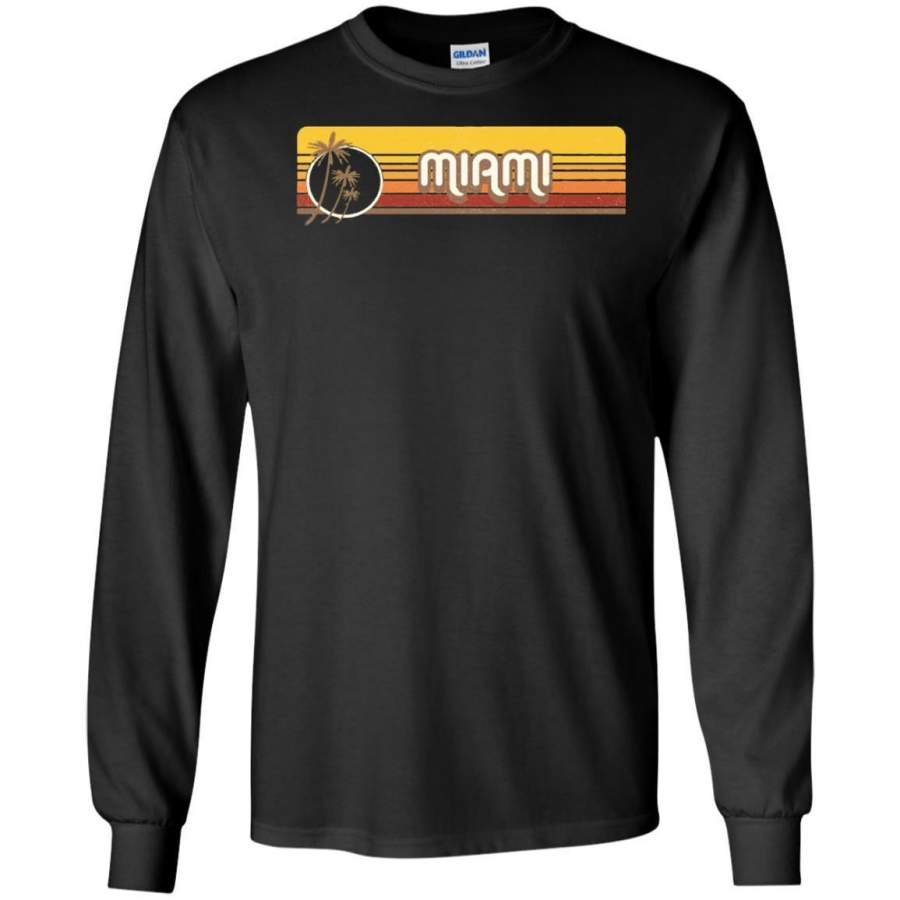 AGR Miami Retro Souvenir Vintage Long Sleeve T-shirt