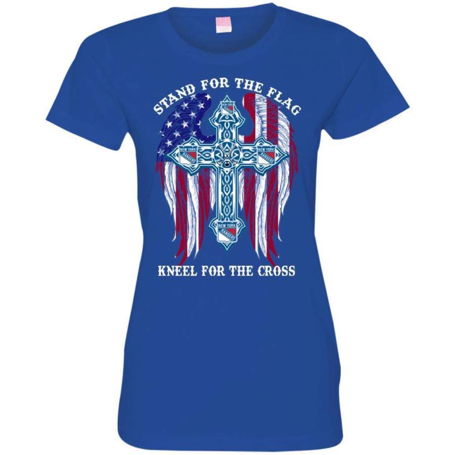 AGR New York Rangers Stand For The America Sport Flag Women’s T-shirt