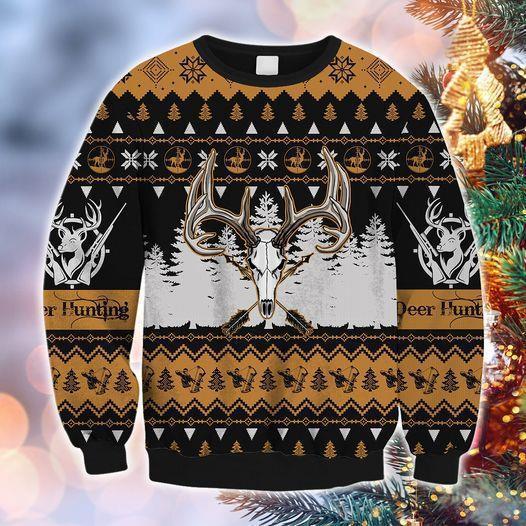 Deer Hunting Ugly Christmas Sweater | Unisex | Adult |Us1337