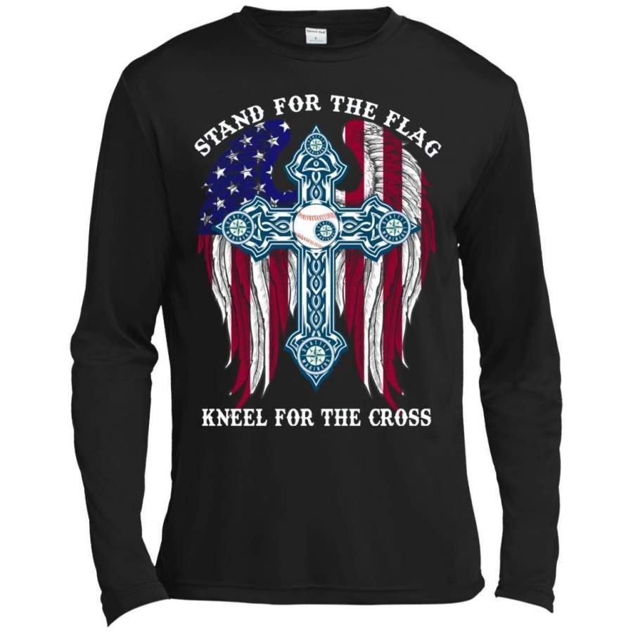 AGR Seattle Mariners Stand For The America Sport Flag Premium Long Sleeve T-shirt