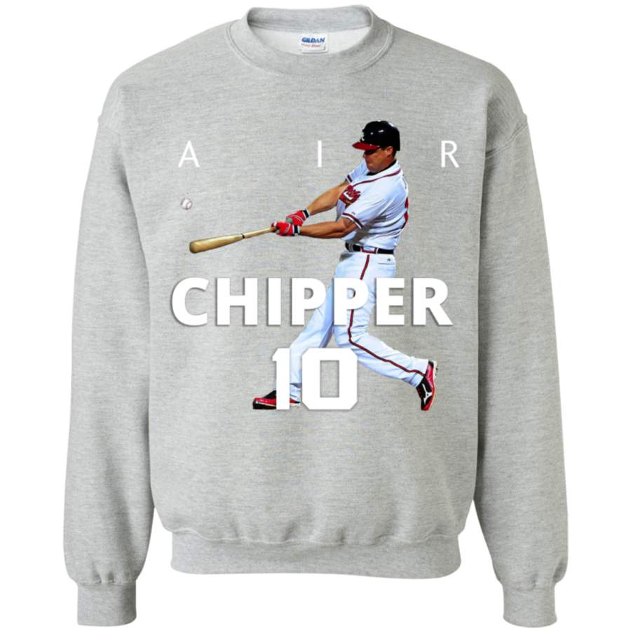 Atlanta Braves, Atlanta Chipper Jones Pullover Sweatshirt