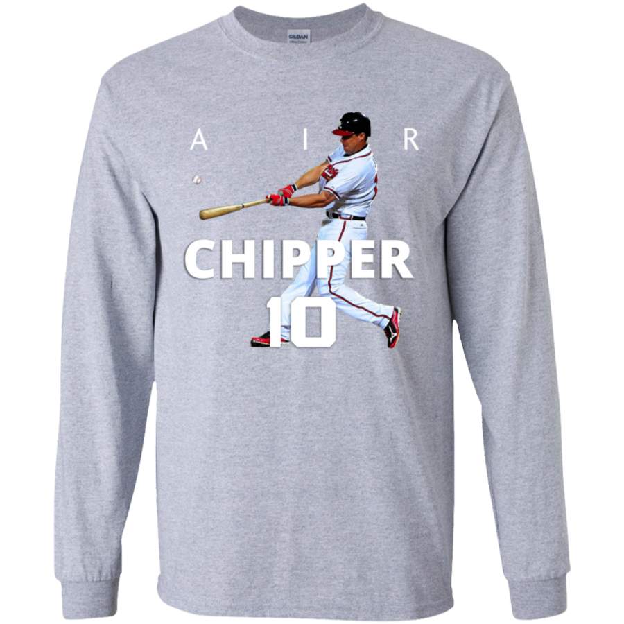 Atlanta Braves, Atlanta Chipper Jones Long sleeves T-Shirt