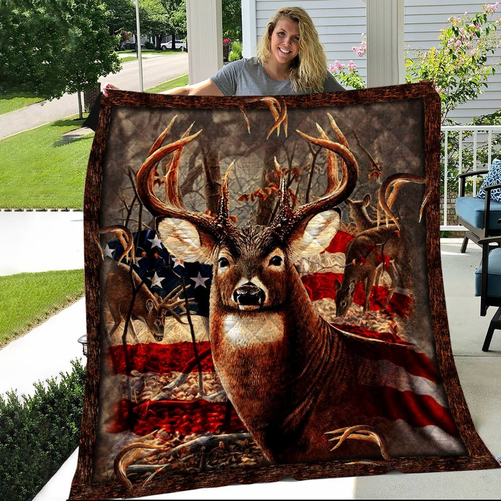 Deer Hunting Fleece Blanket | Bk3400