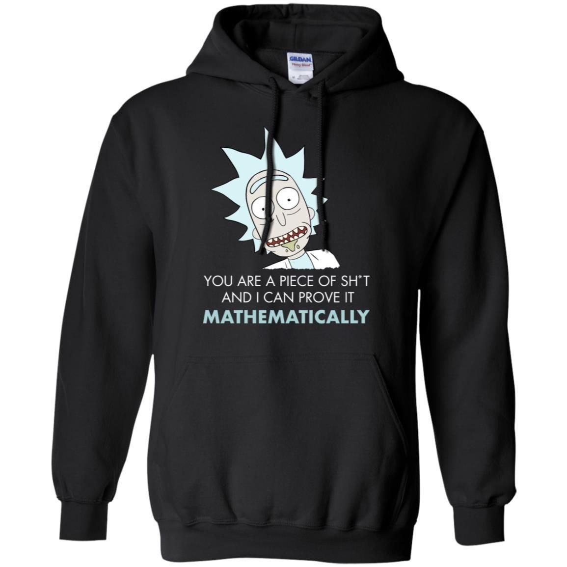 Rick And Morty Mathematical Proof Quote Men Pullover Hoodie