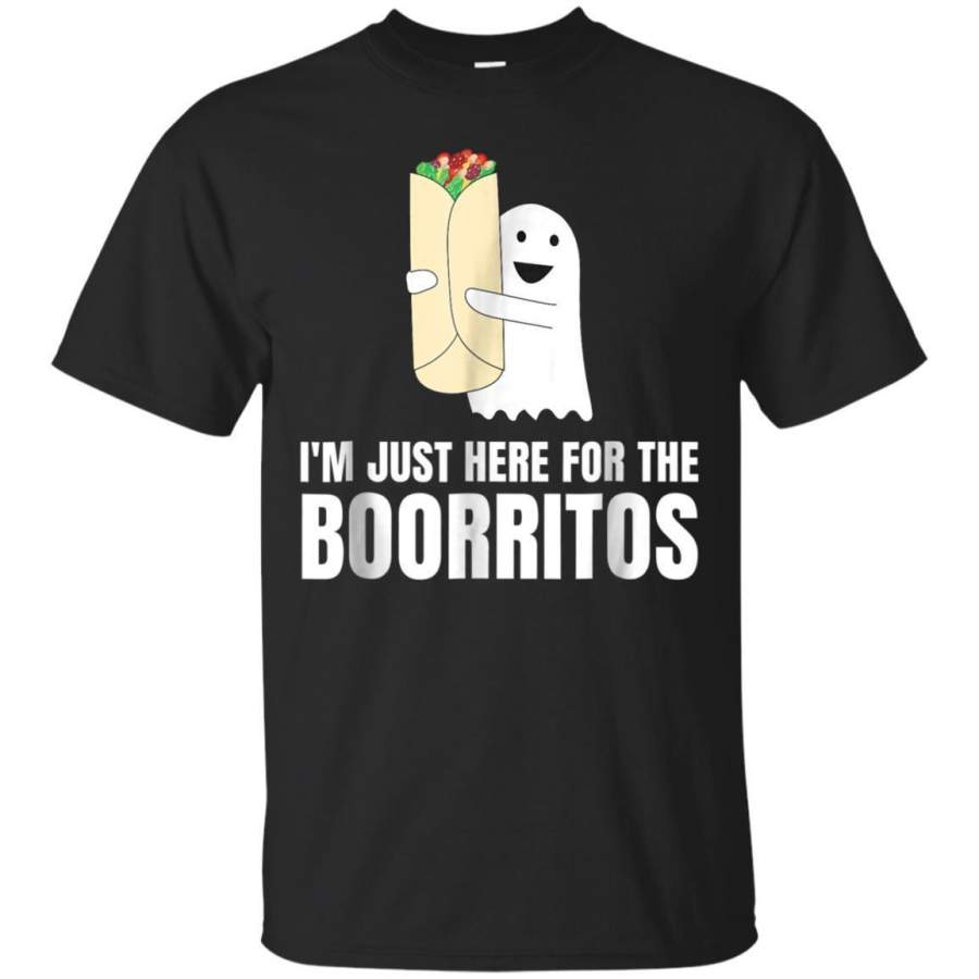 AGR Im Just Here For The Boorritos Ghost Tshirt Jaq T-shirt