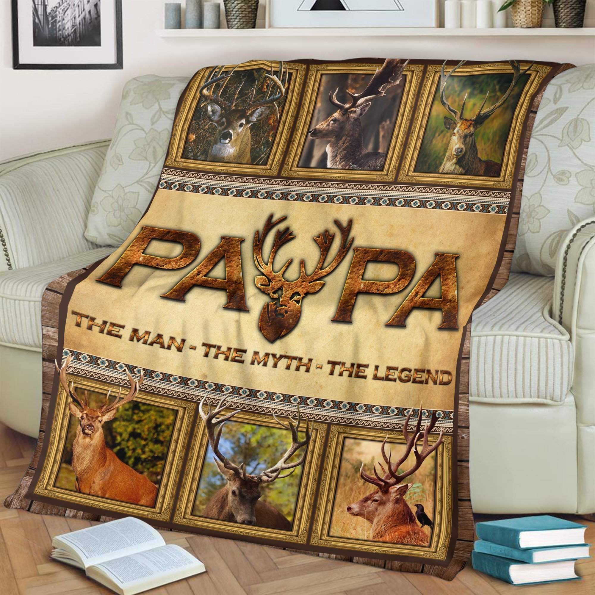 Deer Hunting Fleece Blanket | Bk3678