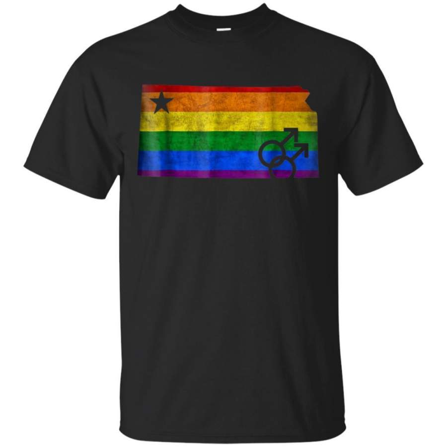 AGR Kansas Pride Lgbt Tshirt Kansas State Rainbow Jaq T-shirt