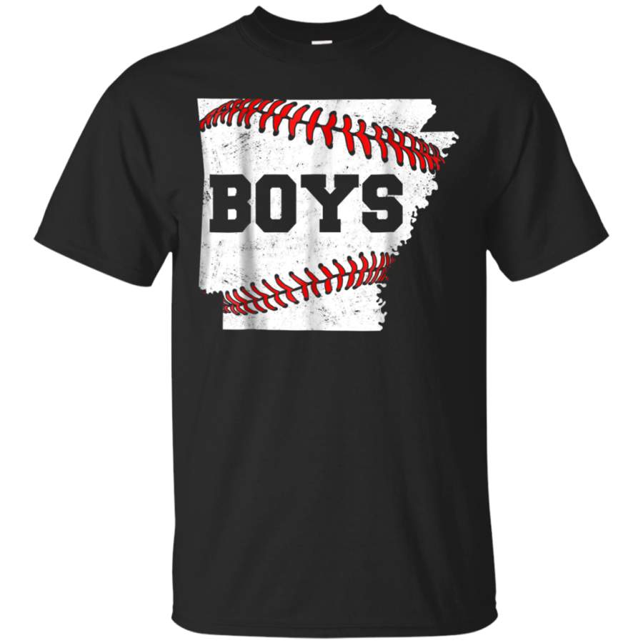 AGR Arkansas Boys Baseball T-Shirt Distressed Baseball