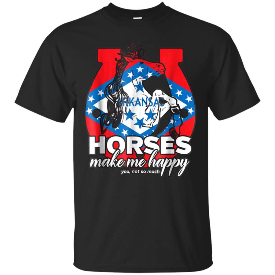 AGR Arkansas Shirt Horses Make Me Happy Equestrian Gift