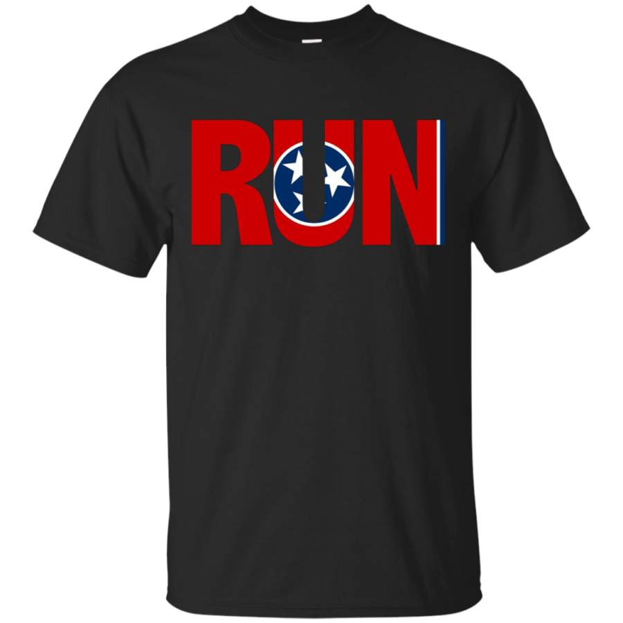 AGR Run Tennessee Pride Running Motivation Graphic T-shirt