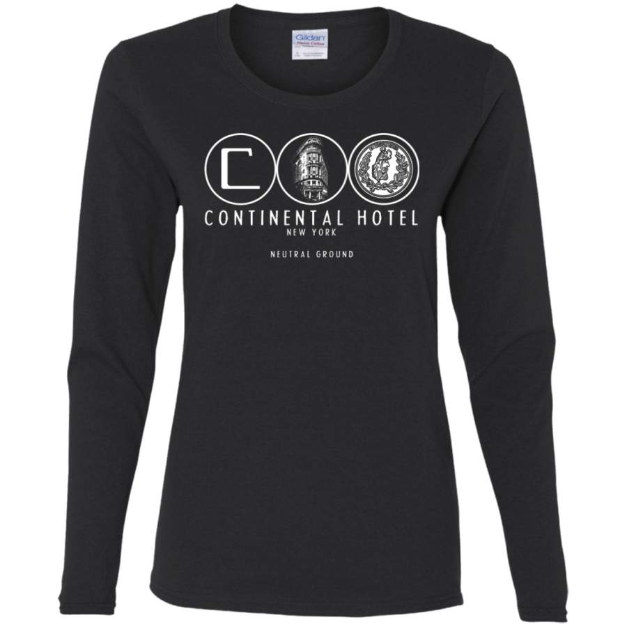 Continental hotel new york newtral ground John wick Ladies LS T-Shirt