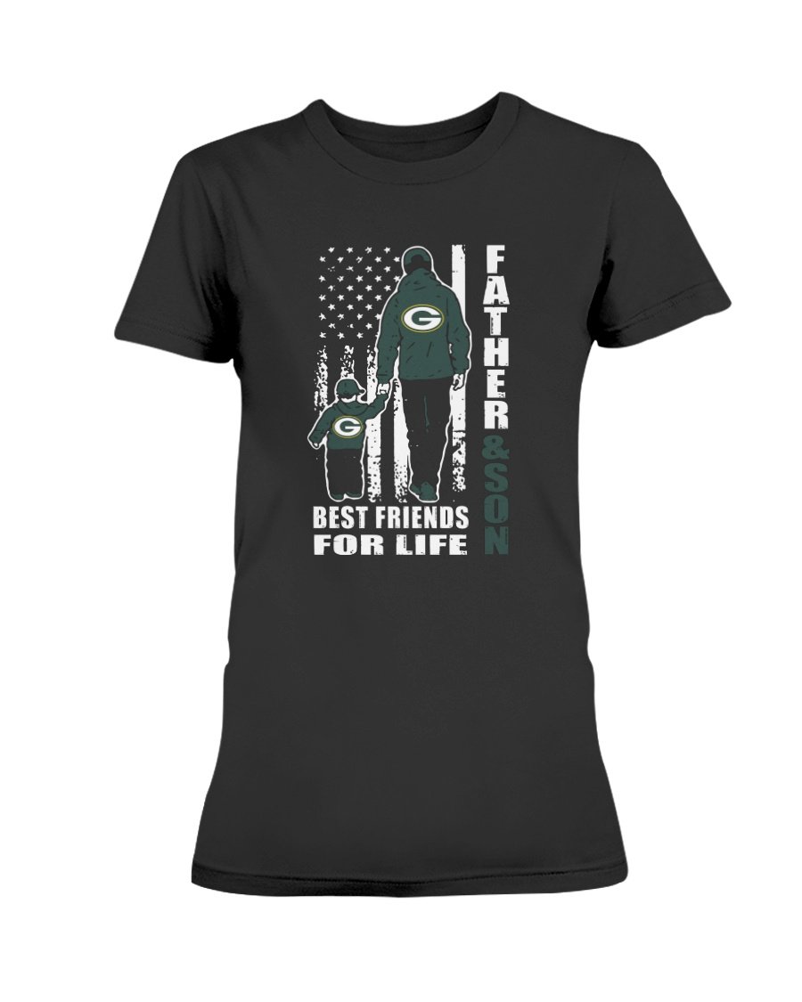 Father And Son Best Friends For Life Green Bay Packers T Shirt