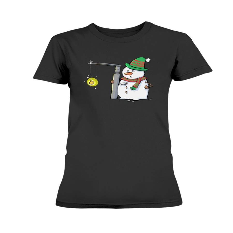 CRNA snowman with a miller 2 laryngoscope Christmas T-Shirt