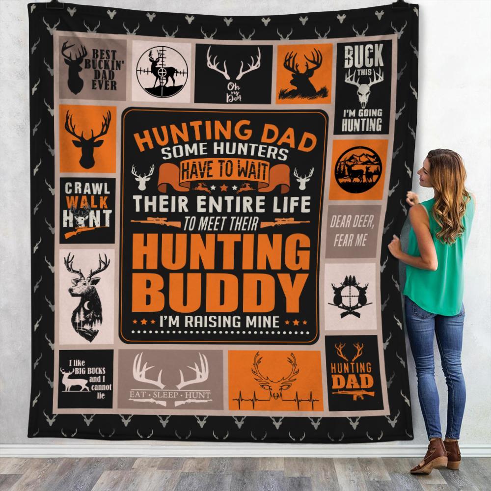 Hunting Dad Fleece Blanket | Bk3684