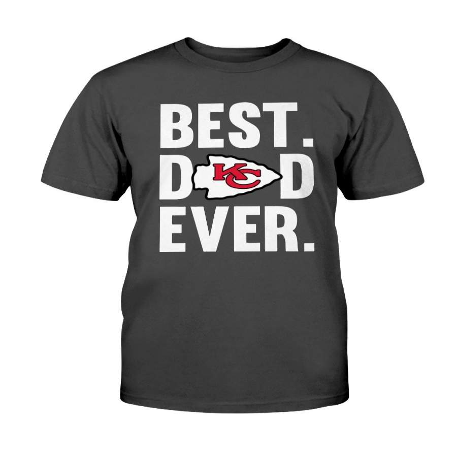 Best Dad Ever Kansas City Chiefs shirt Father Day Cotton t shirt