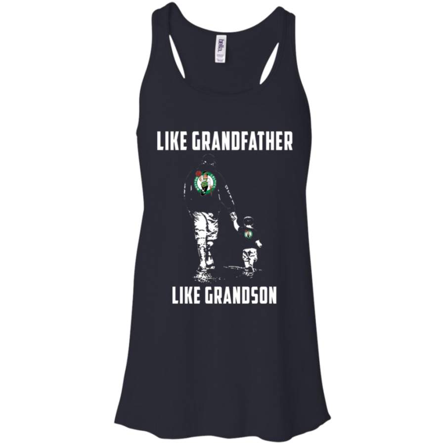 Awesome Boston Celtics Like GrandFather Like GrandSon t shirt Racerback Tank