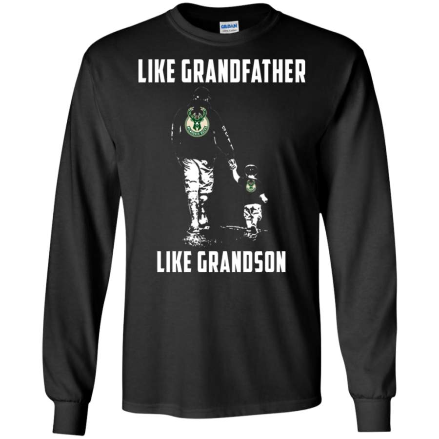 Amazing tee Milwaukee Bucks Like GrandFather Like GrandSon t shirt shirt