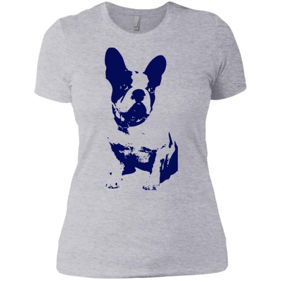 Boston Terrier Shirt For Small Dog Lovers NL3900 Next Level Ladies’ Boyfriend T-Shirt