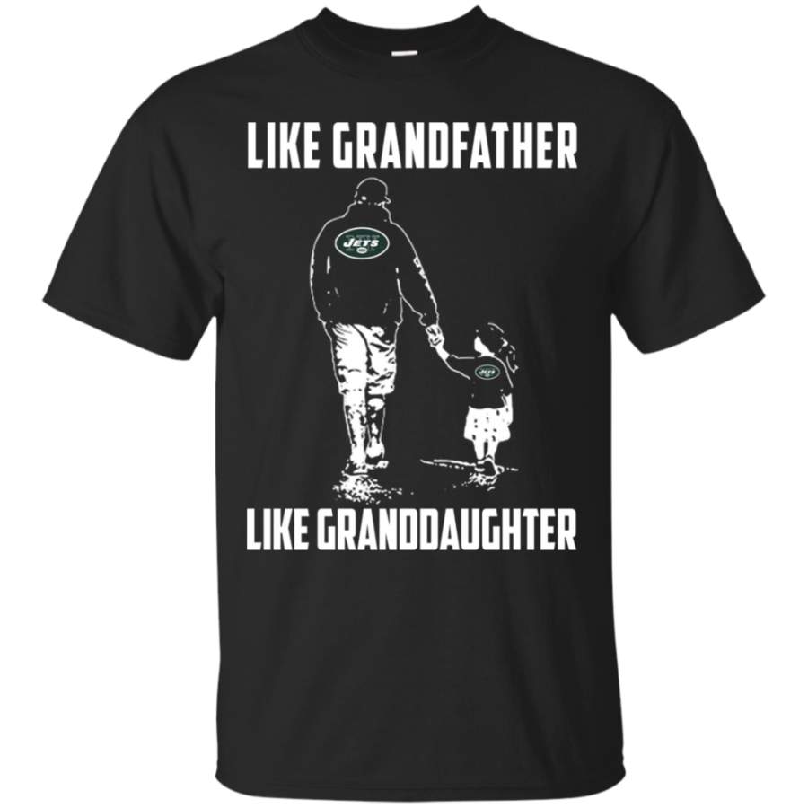 Blithesome New York Jets Like GrandFather Like GrandDaughter t shirt Cotton t shirt