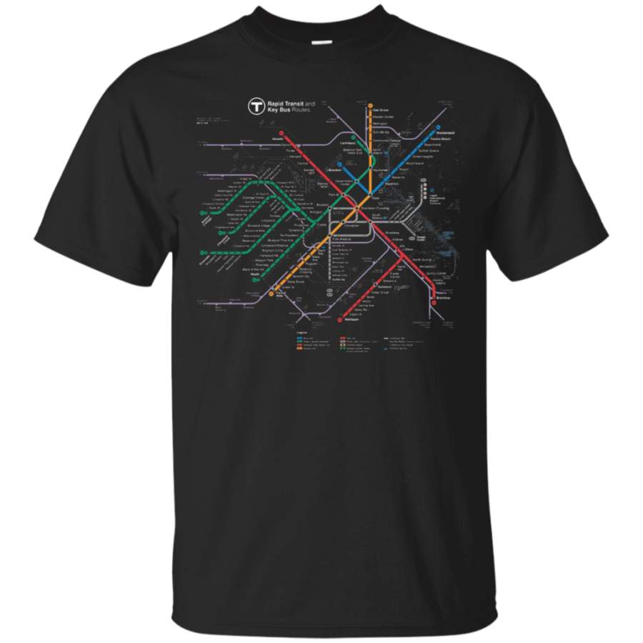 Boston T-Shirt Massachusetts Subway T Map Tshirts 300ppiBuy Boston T-Shirt