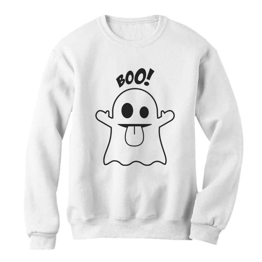 Boo Ghost Halloween Costume Women Sweatshirt