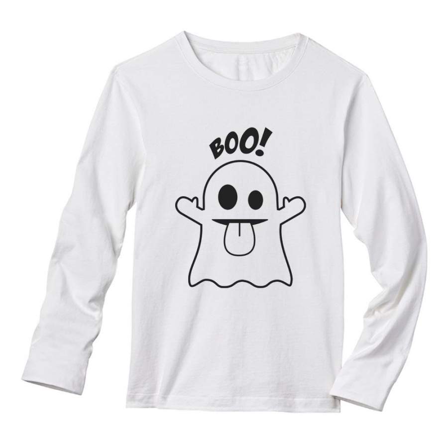 Boo Ghost Halloween Costume Long Sleeve T-Shirt