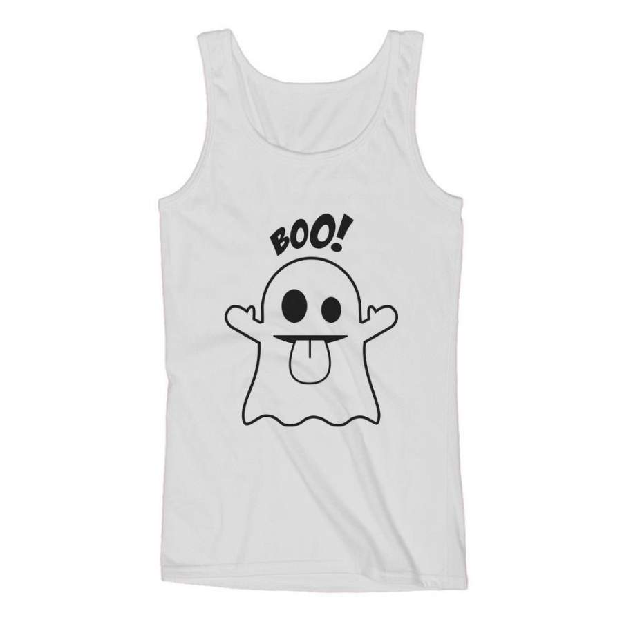 Boo Ghost Halloween Costume Women Tank Top