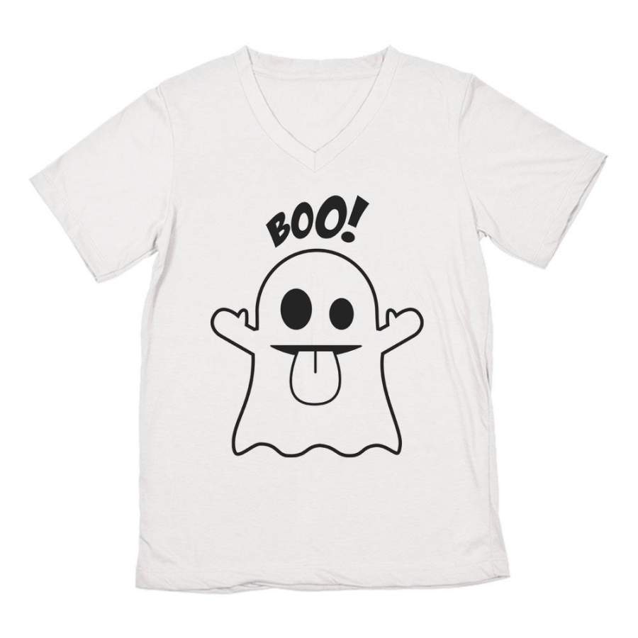 Boo Ghost Halloween Costume V-Neck T-Shirt