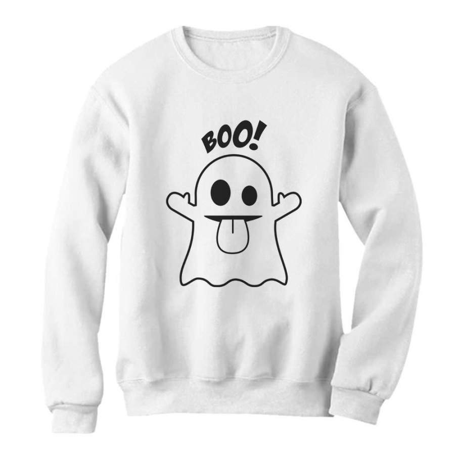 Boo Ghost Halloween Costume Sweatshirt