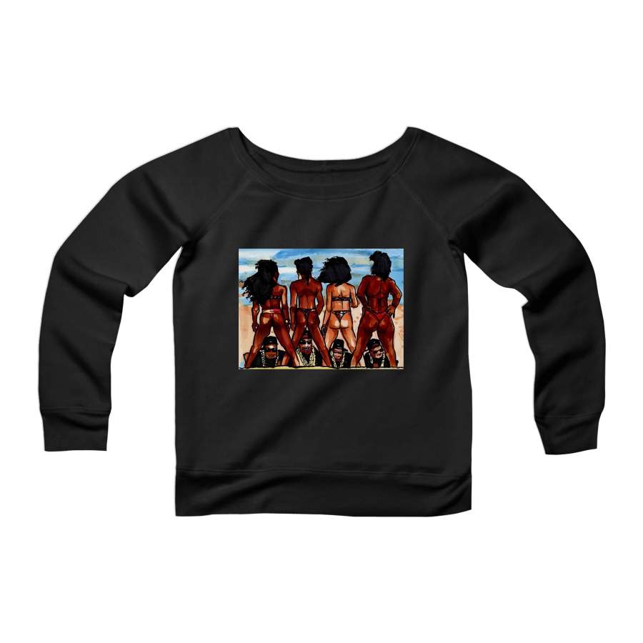 2 Live Crew As Nasty As They Wanna Be Hip Hop New Miami Florida Rap Uncle Luke CPY Womans Wide Neck Sweatshirt Sweater