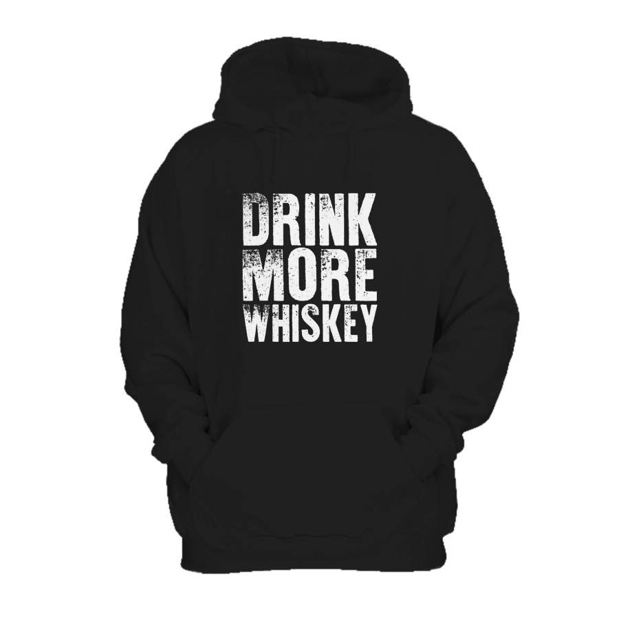 Drink More Whiskey Bell’s Dewar’s Black Velvet Jameson Crown Royal Jim Beam Canadian Club Ballantine’s Makers Mark Hoodie