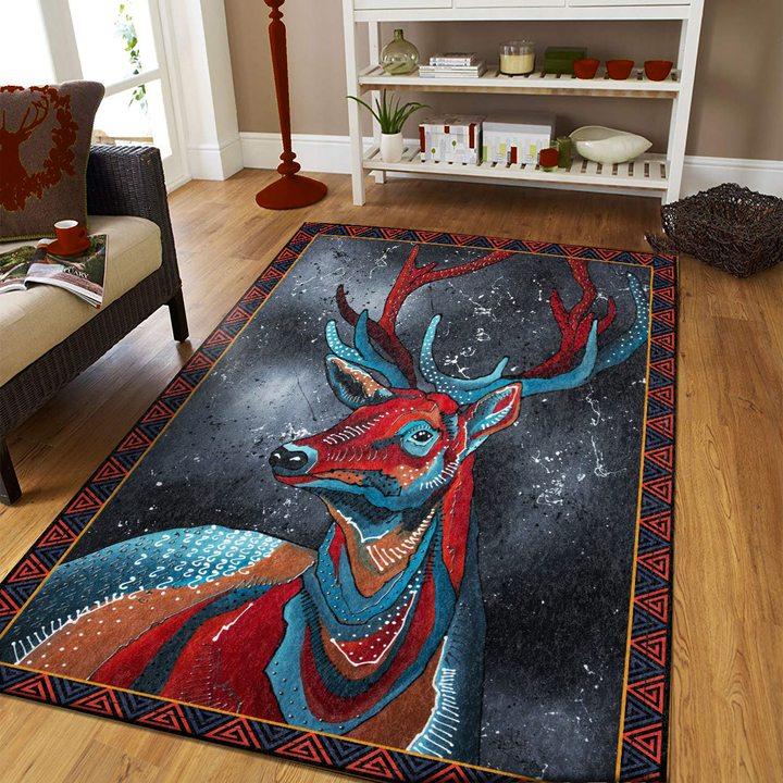 Deer Hunting Anti-Skid Plush Velour Area Rug | Ar1687