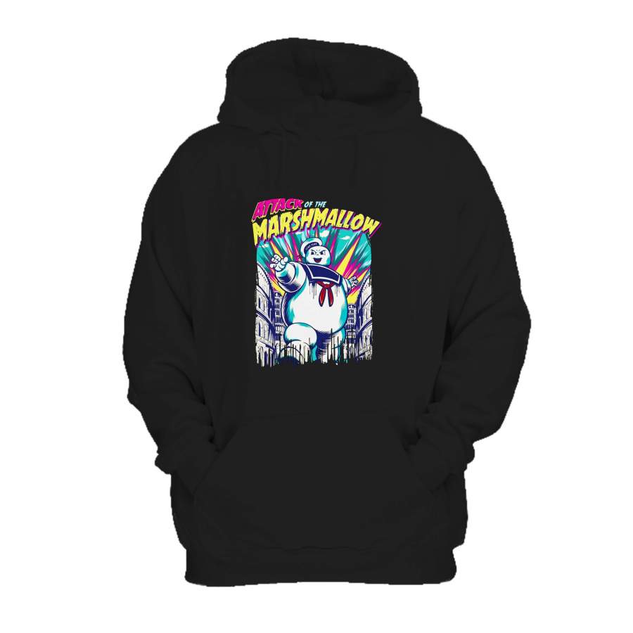 Attack Of The Marshmallow Ghostbusters Design Hoodie