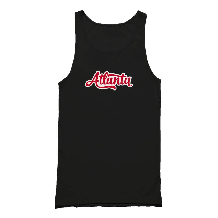 Atlanta Graphic Vintage Script Gifts Braves Tank Top