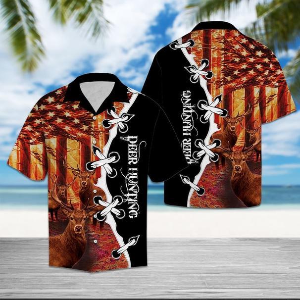 Deer Hunting Hawaiian Shirt | Unisex | Adult | Hw5196