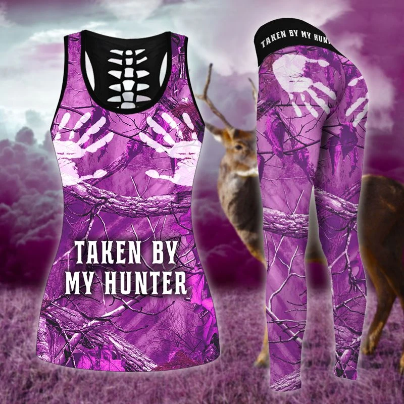 Deer Hunting Legging And Hollow Out Tank Top Set Outfit For Women | Adult | Lgs1092