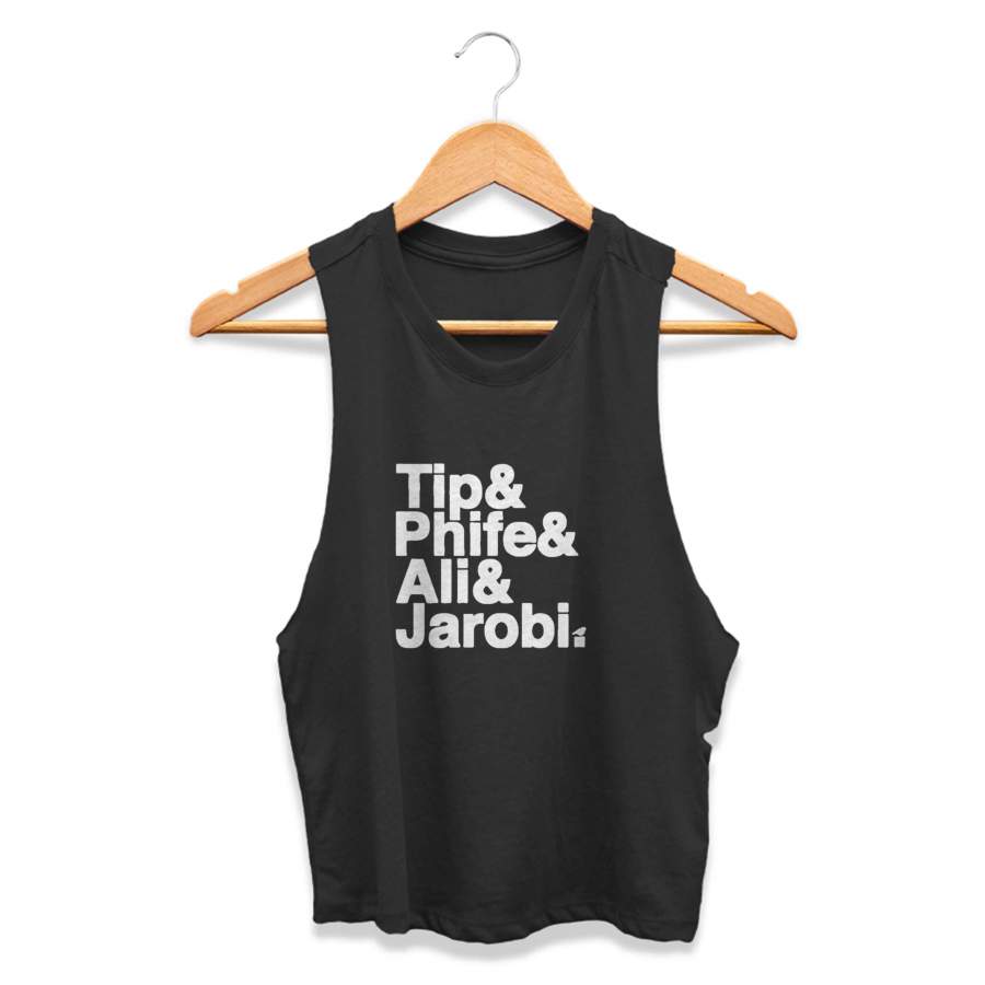 Adult Tribe Names Hip Hop Rap New York Ny Brooklyn Phife Tip CPY Womans Crop Tanktop Tee