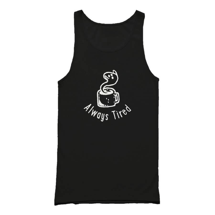 Always Tired Ghost Coffee Space Punk Alien Cowboy Bebop Anime Pop Punk Ghost Tired Tank Top