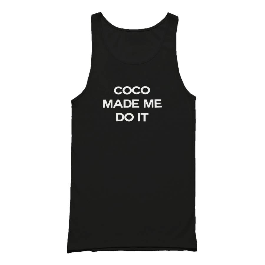 Btf Coco Made Me Do It Inspired Logo Parody Christmas Gift Holiday New York Brooklyn Nyc Tank Top