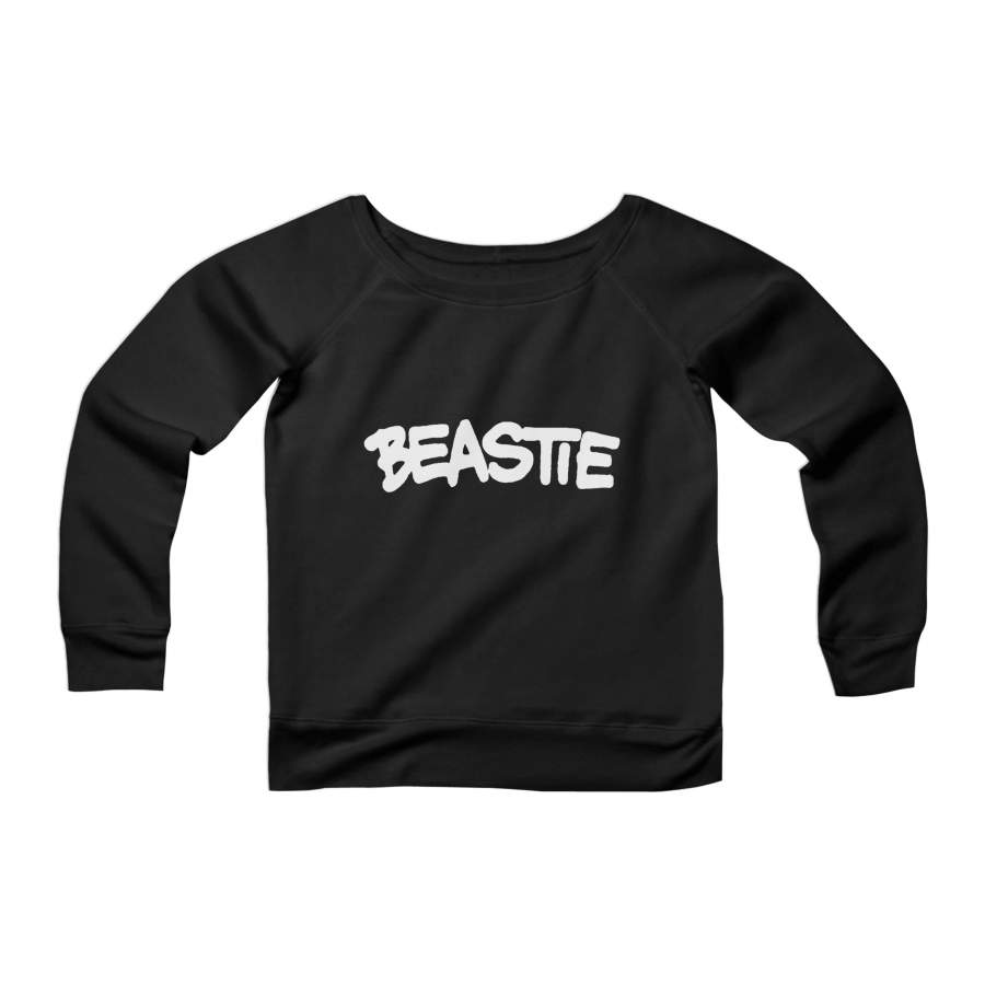 Beastie Rap Hip Hop New York City Ny East Coast Boys Girls A Gift Mike D Ad Rock Band Mca CPY Womans Wide Neck Sweatshirt Sweater