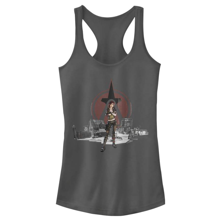 Borderlands 3 Junior’s Crimson Raiders Lilith Pose Racerback Tank