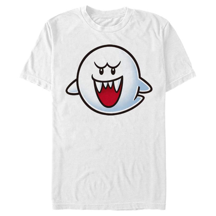 Nintendo Men’s Mario Boo Ghost Smile T Shirt