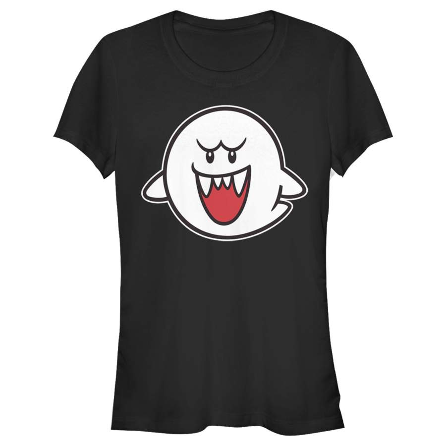 Nintendo Junior’s Mario Boo Ghost T Shirt Athletic Heather