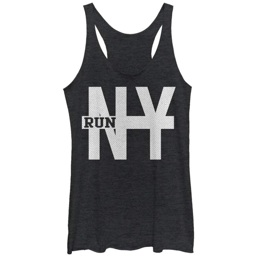 CHIN UP Women’s Run New York Racerback Tank Black Heather