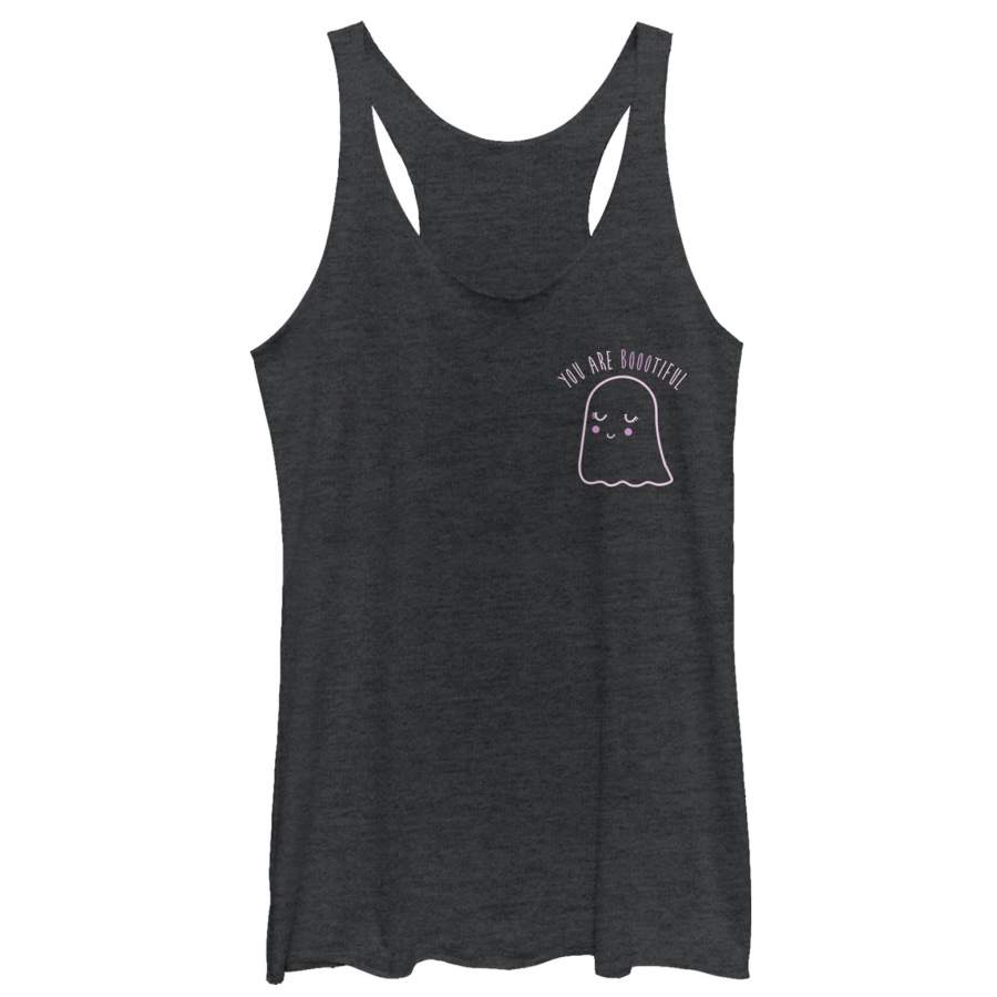 CHIN UP Women’s Halloween You Are Bootiful Ghost Racerback Tank